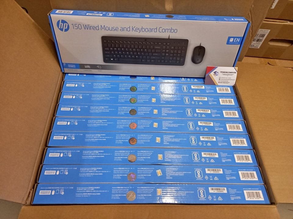 HP 150 Wired Mouse and Keyboard